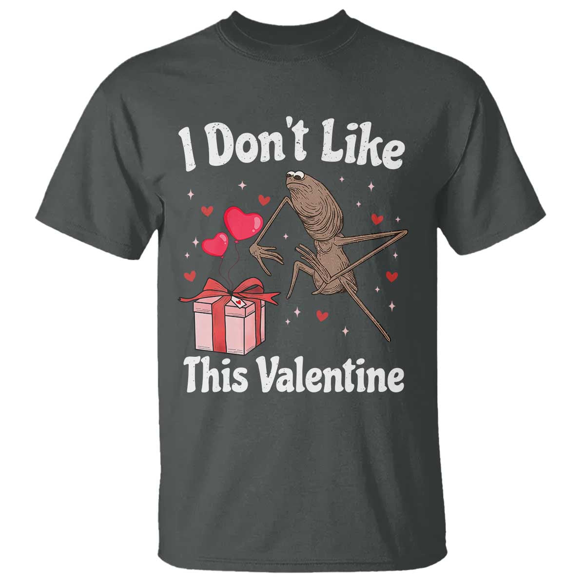 Marcus The Worm Meme T Shirt Funny Anti Valentines Day Sarcastic TS14 Dark Heather Print Your Wear