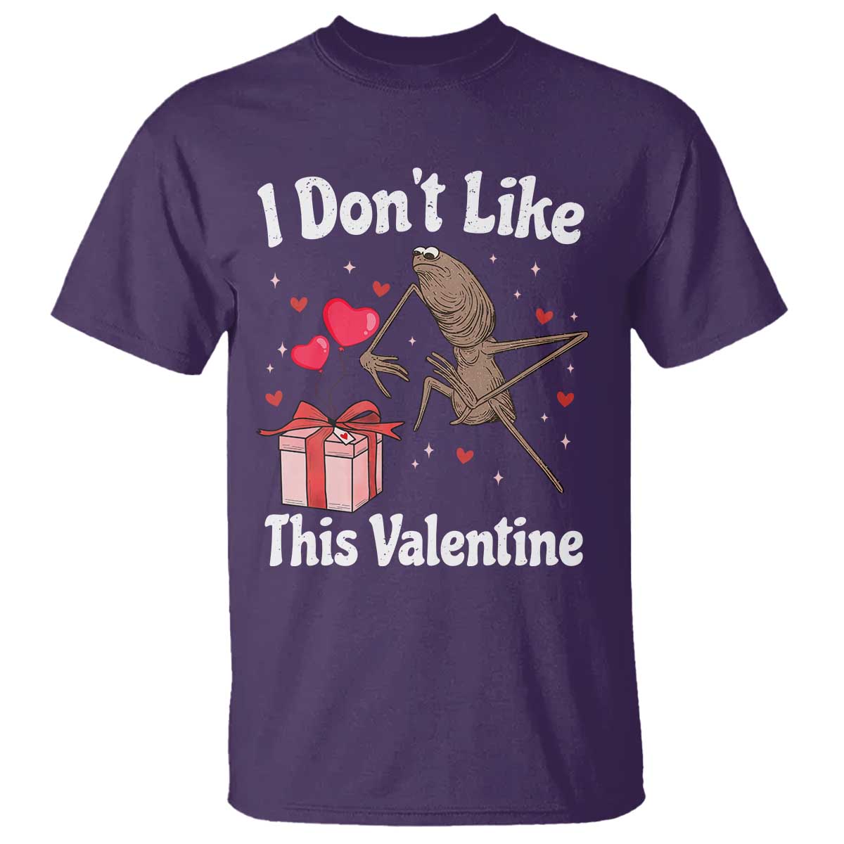 Marcus The Worm Meme T Shirt Funny Anti Valentines Day Sarcastic TS14 Purple Print Your Wear