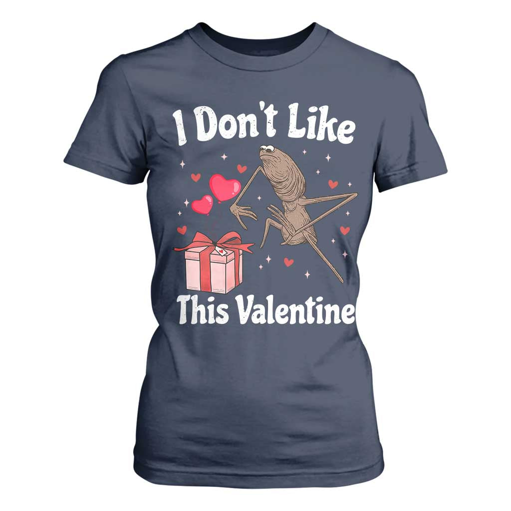 Marcus The Worm Meme T Shirt For Women Funny Anti Valentines Day Sarcastic TS14 Navy Print Your Wear