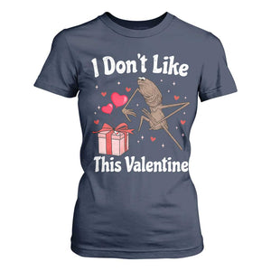 Marcus The Worm Meme T Shirt For Women Funny Anti Valentines Day Sarcastic TS14 Navy Print Your Wear