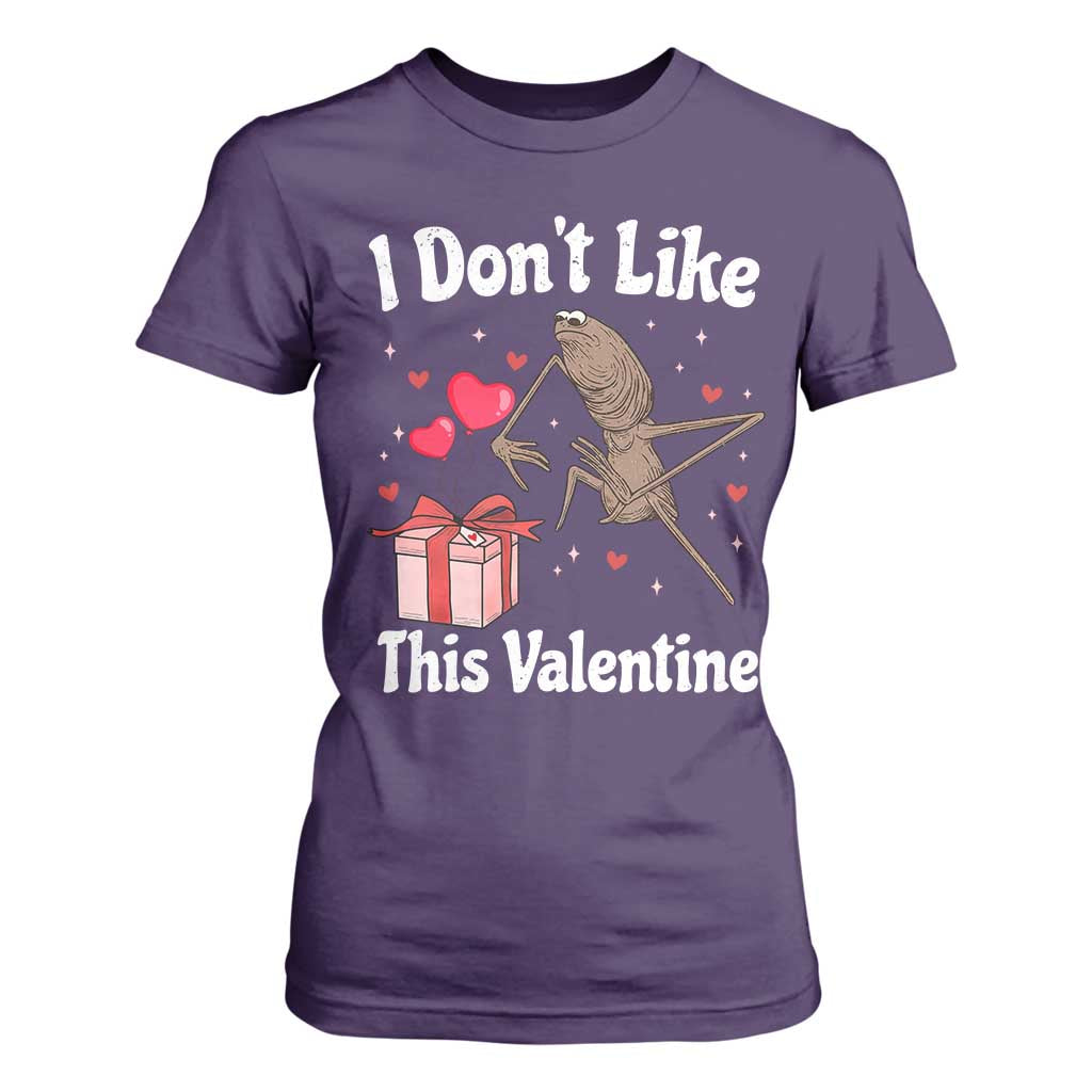 Marcus The Worm Meme T Shirt For Women Funny Anti Valentines Day Sarcastic TS14 Purple Print Your Wear