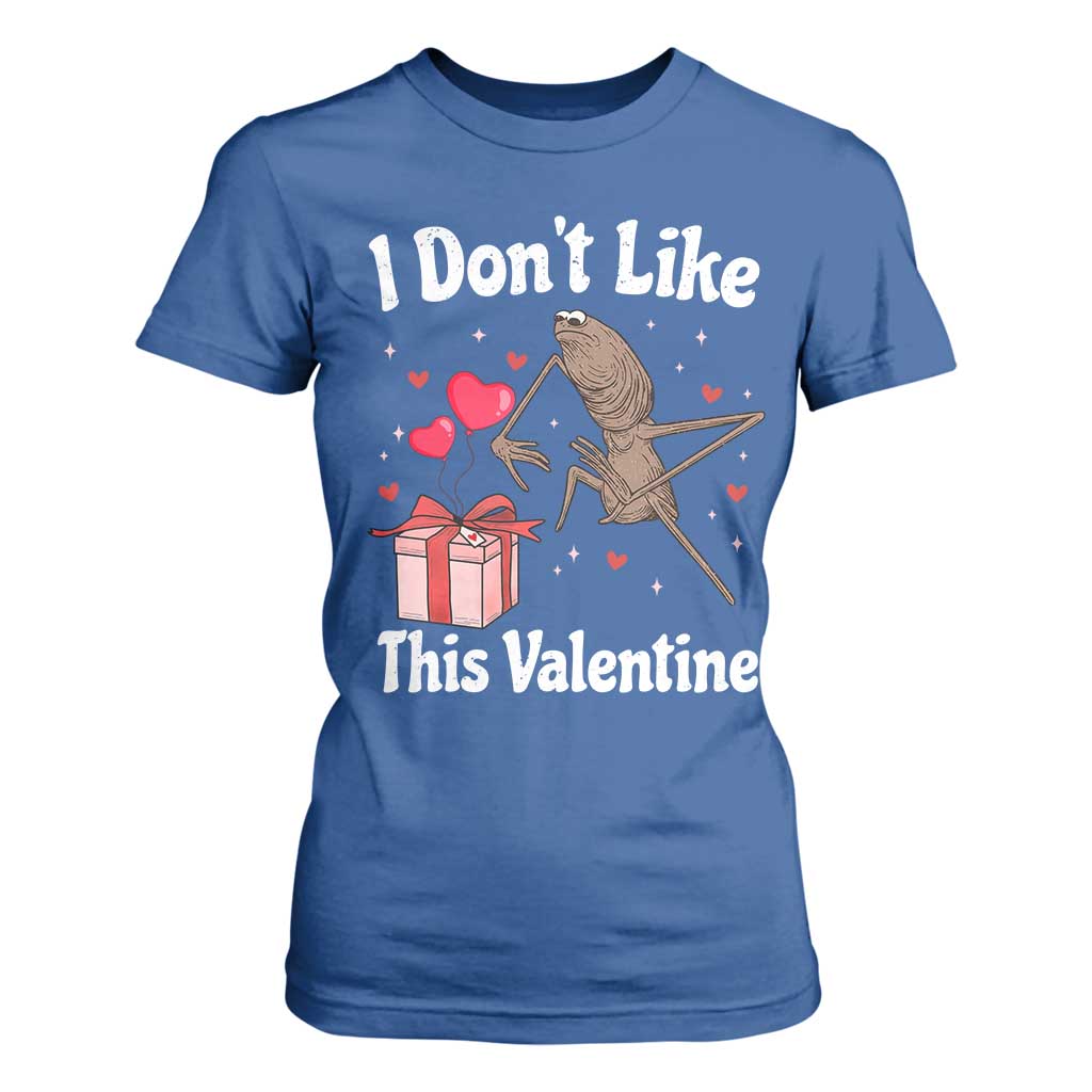 Marcus The Worm Meme T Shirt For Women Funny Anti Valentines Day Sarcastic TS14 Royal Blue Print Your Wear