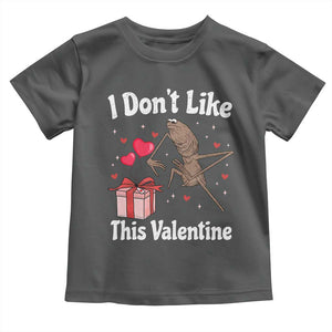 Marcus The Worm Meme Toddler T Shirt Funny Anti Valentines Day Sarcastic TS14 Dark Heather Print Your Wear