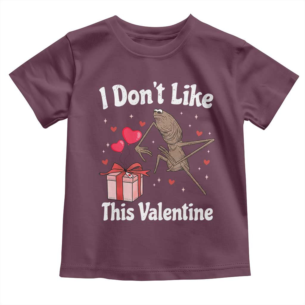 Marcus The Worm Meme Toddler T Shirt Funny Anti Valentines Day Sarcastic TS14 Maroon Print Your Wear