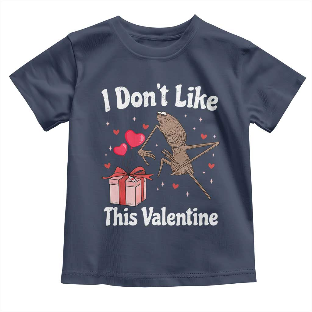 Marcus The Worm Meme Toddler T Shirt Funny Anti Valentines Day Sarcastic TS14 Navy Print Your Wear