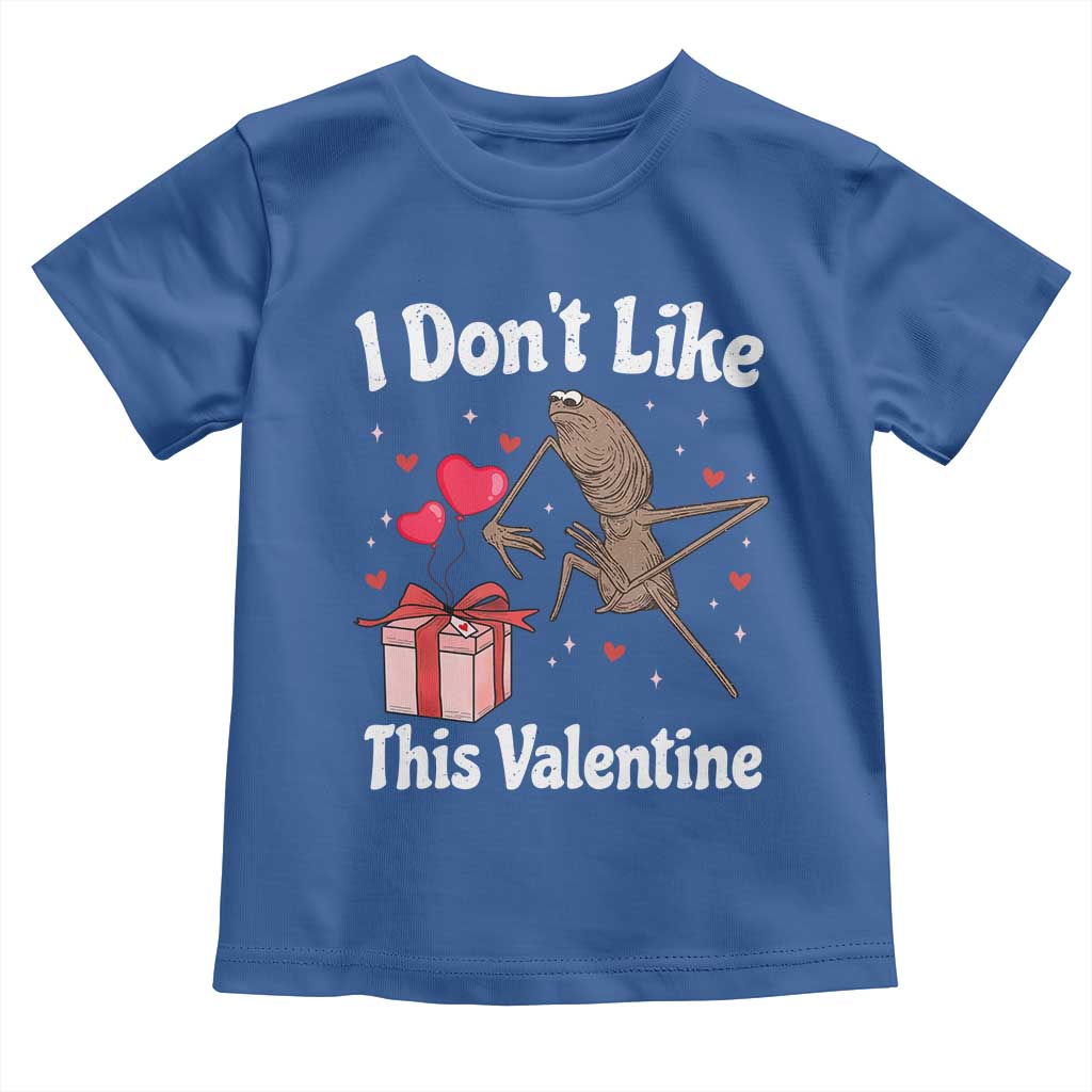 Marcus The Worm Meme Toddler T Shirt Funny Anti Valentines Day Sarcastic TS14 Royal Blue Print Your Wear