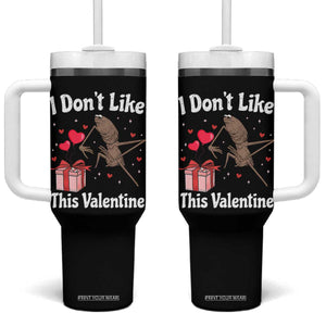 Marcus The Worm Meme Tumbler With Handle Funny Anti Valentines Day Sarcastic TS14 One Size: 40 oz Black Print Your Wear