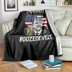 Teddy Boozedevelt Theodore Roosevelt Throw Blanket 4th Of July American Flag TS14 Print Your Wear