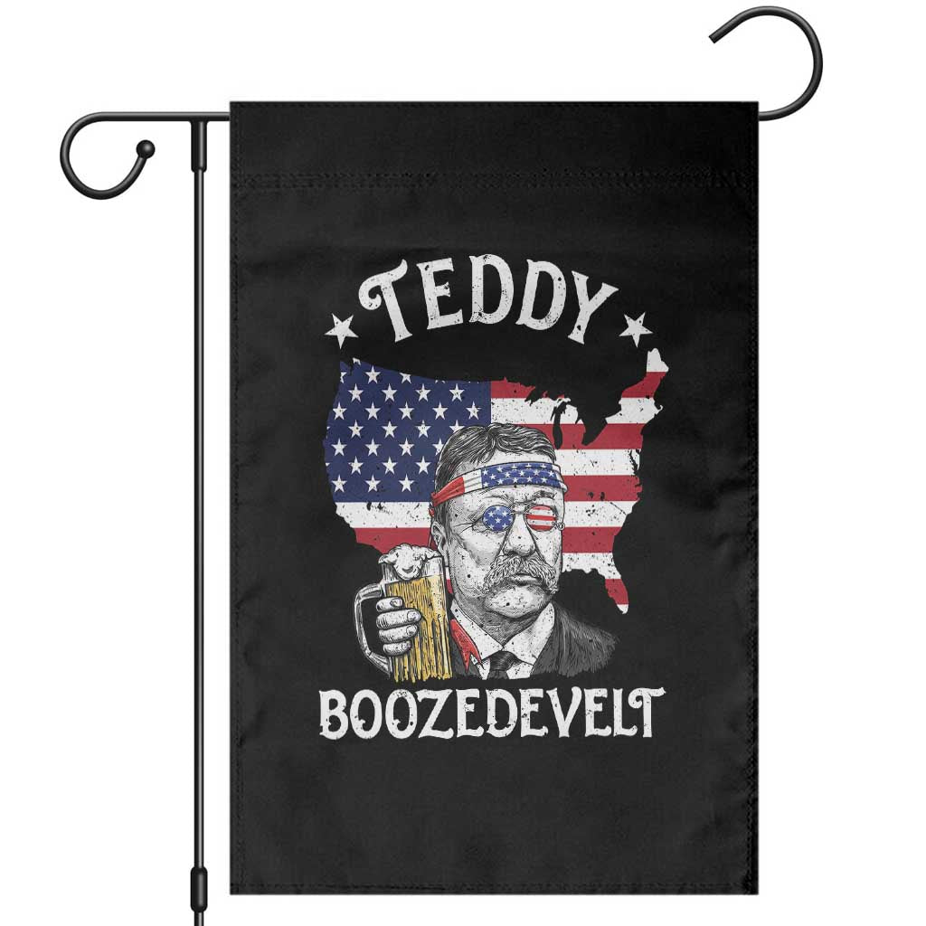 Teddy Boozedevelt Theodore Roosevelt Garden Flag 4th Of July American Flag TS14 Black Print Your Wear