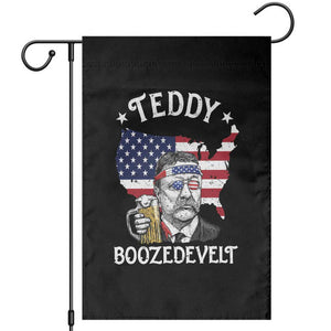 Teddy Boozedevelt Theodore Roosevelt Garden Flag 4th Of July American Flag TS14 Black Print Your Wear