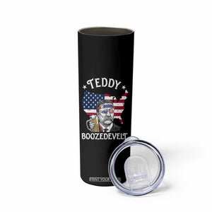 Teddy Boozedevelt Theodore Roosevelt Skinny Tumbler 4th Of July American Flag TS14 Print Your Wear