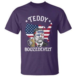 Teddy Boozedevelt Theodore Roosevelt T Shirt 4th Of July American Flag TS14 Purple Print Your Wear