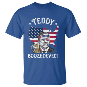 Teddy Boozedevelt Theodore Roosevelt T Shirt 4th Of July American Flag TS14 Royal Blue Print Your Wear