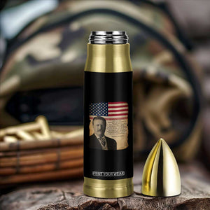 Theodore Roosevelt Quote Bullet Tumbler American President History TS14 Print Your Wear