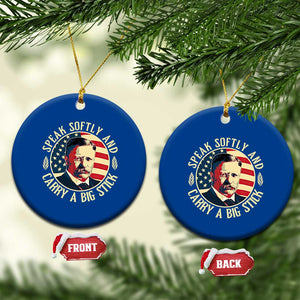 Theodore Roosevelt Quote American President Ceramic Ornament Speak Softly and Carry a Big Stick TS14 1pc Blue Print Your Wear