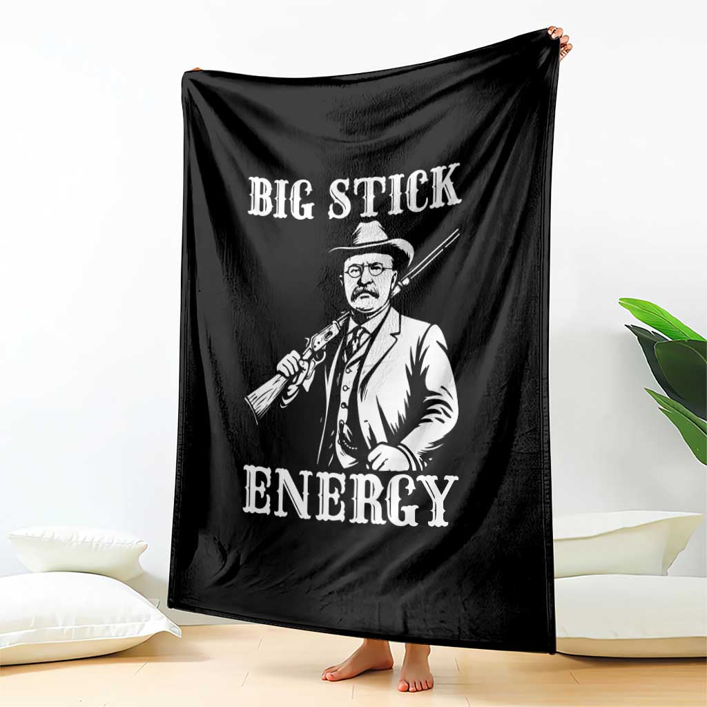 Funny Teddy Roosevelt Throw Blanket Big Stick Energy President TS14 Print Your Wear