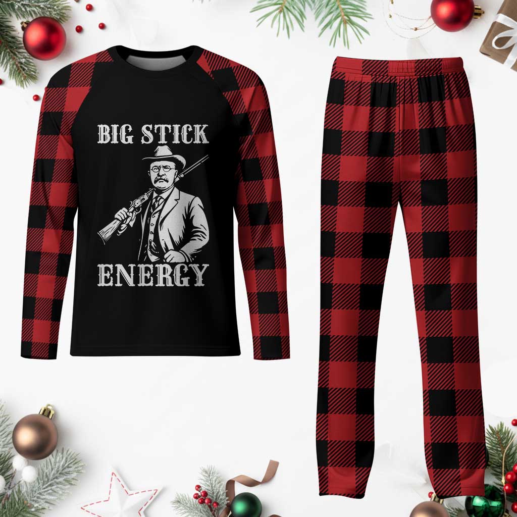 Funny Teddy Roosevelt Plaid Pajama Set Big Stick Energy President TS14 Buffalo Plaid Print Your Wear