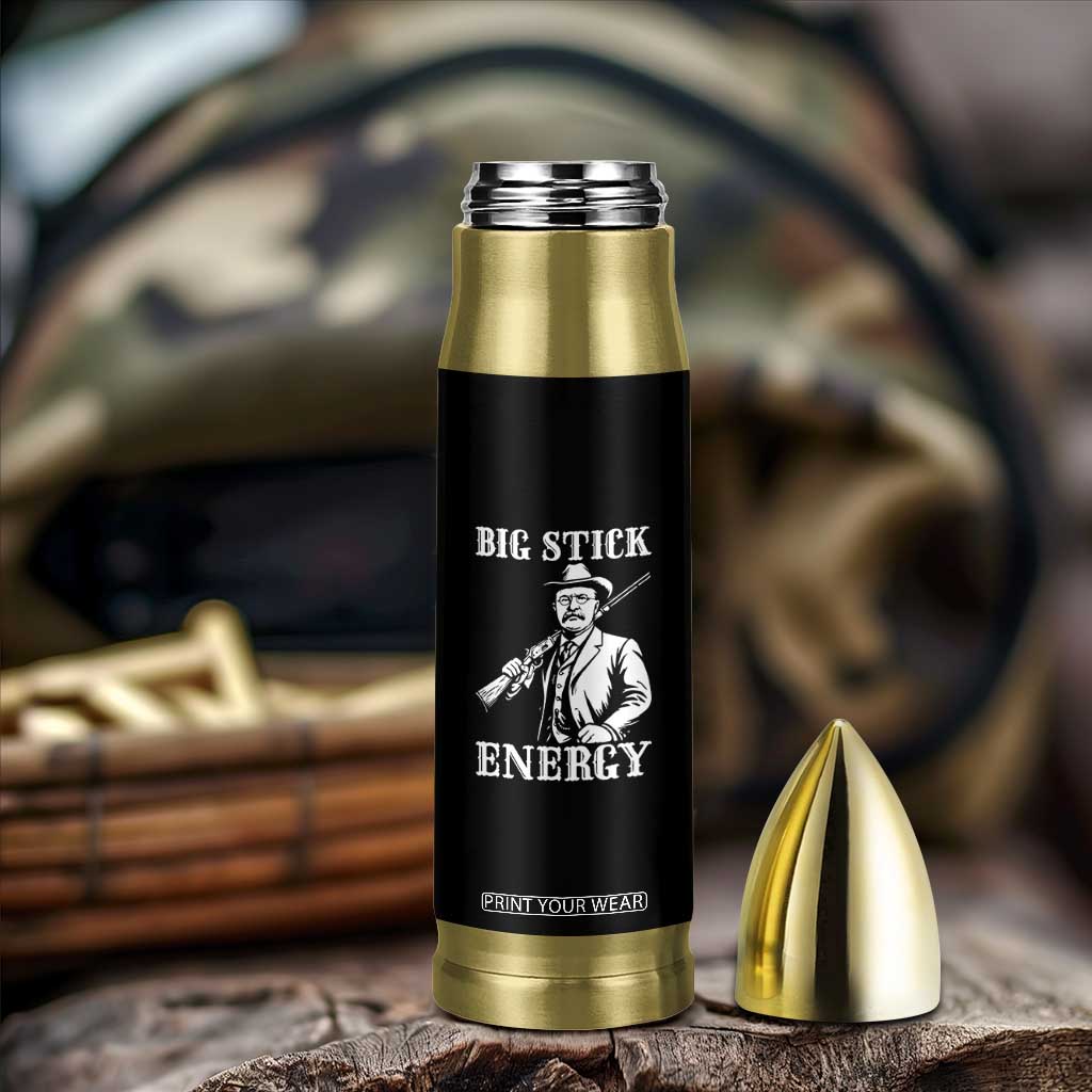 Funny Teddy Roosevelt Bullet Tumbler Big Stick Energy President TS14 Print Your Wear