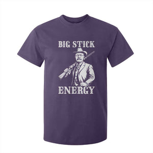 Funny Teddy Roosevelt T Shirt For Kid Big Stick Energy President TS14 Purple Print Your Wear