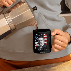 Theodore Roosevelt Patriotic American Flag President Coffee Mug TS14 Print Your Wear