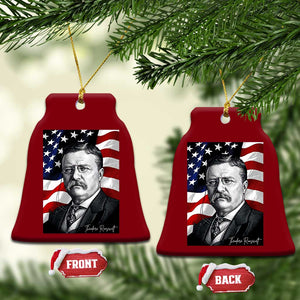 Theodore Roosevelt Patriotic American Flag President Ceramic Ornament TS14 Print Your Wear