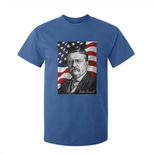 Theodore Roosevelt Patriotic American Flag President T Shirt For Kid TS14 Royal Blue Print Your Wear