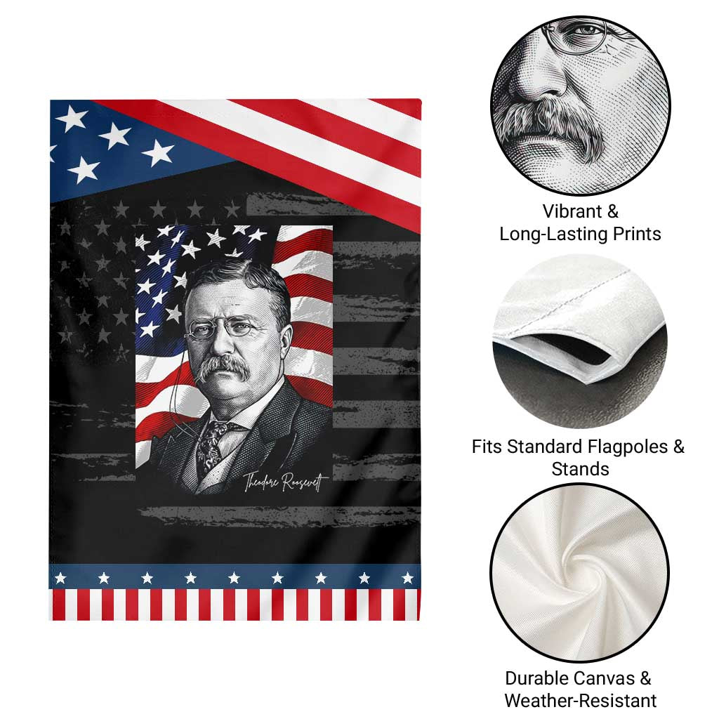 Theodore Roosevelt Patriotic American Flag President Garden Flag TS14 Print Your Wear