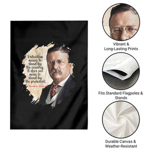 Theodore Roosevelt Quote Garden Flag American History Presidents Day TS14 Print Your Wear