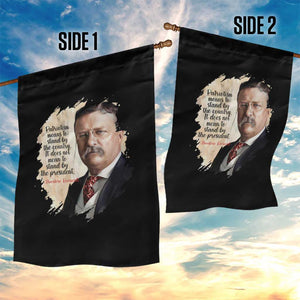 Theodore Roosevelt Quote Garden Flag American History Presidents Day TS14 Print Your Wear