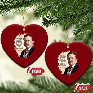 Theodore Roosevelt Quote Ceramic Ornament American History Presidents Day TS14 Print Your Wear