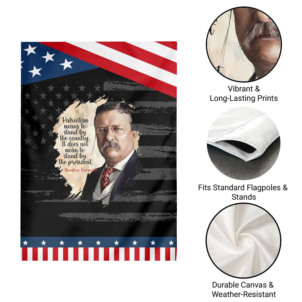 Theodore Roosevelt Quote Garden Flag American History Presidents Day TS14 Print Your Wear