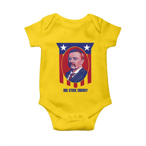 Theodore Roosevelt Patriotic American Flag Baby Onesie Big Stick Energy President TS14 Daisy Print Your Wear