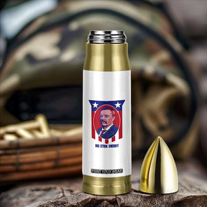 Theodore Roosevelt Patriotic American Flag Bullet Tumbler Big Stick Energy President TS14 Print Your Wear