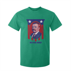Theodore Roosevelt Patriotic American Flag T Shirt For Kid Big Stick Energy President TS14 Irish Green Print Your Wear
