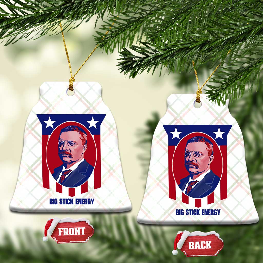 Theodore Roosevelt Patriotic American Flag Ceramic Ornament Big Stick Energy President TS14 Print Your Wear