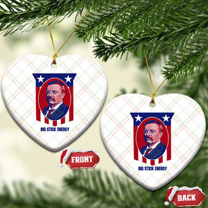 Theodore Roosevelt Patriotic American Flag Ceramic Ornament Big Stick Energy President TS14 Print Your Wear