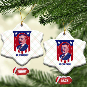 Theodore Roosevelt Patriotic American Flag Ceramic Ornament Big Stick Energy President TS14 Print Your Wear