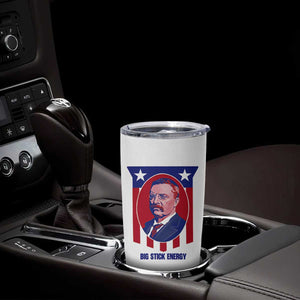 Theodore Roosevelt Patriotic American Flag Tumbler Cup Big Stick Energy President TS14 Print Your Wear