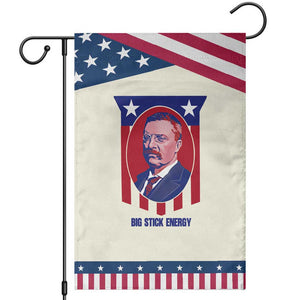 Theodore Roosevelt Patriotic American Flag Garden Flag Big Stick Energy President TS14 Modern Beige Blue Print Your Wear