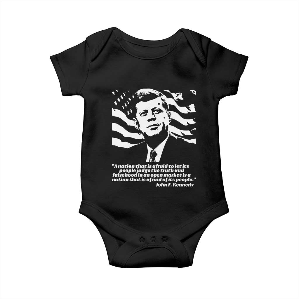 Theodore Roosevelt Quote Baby Onesie Patriotic American Flag Presidents Day TS14 Black Print Your Wear