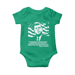Theodore Roosevelt Quote Baby Onesie Patriotic American Flag Presidents Day TS14 Irish Green Print Your Wear