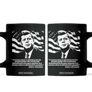Theodore Roosevelt Quote Coffee Mug Patriotic American Flag Presidents Day TS14 Black Print Your Wear