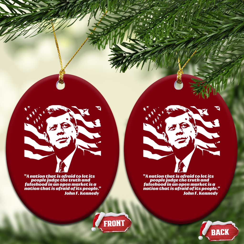 Theodore Roosevelt Quote Ceramic Ornament Patriotic American Flag Presidents Day TS14 Print Your Wear