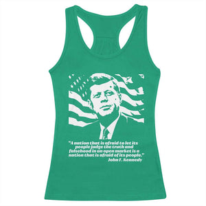 Theodore Roosevelt Quote Racerback Tank Top Patriotic American Flag Presidents Day TS14 Irish Green Print Your Wear