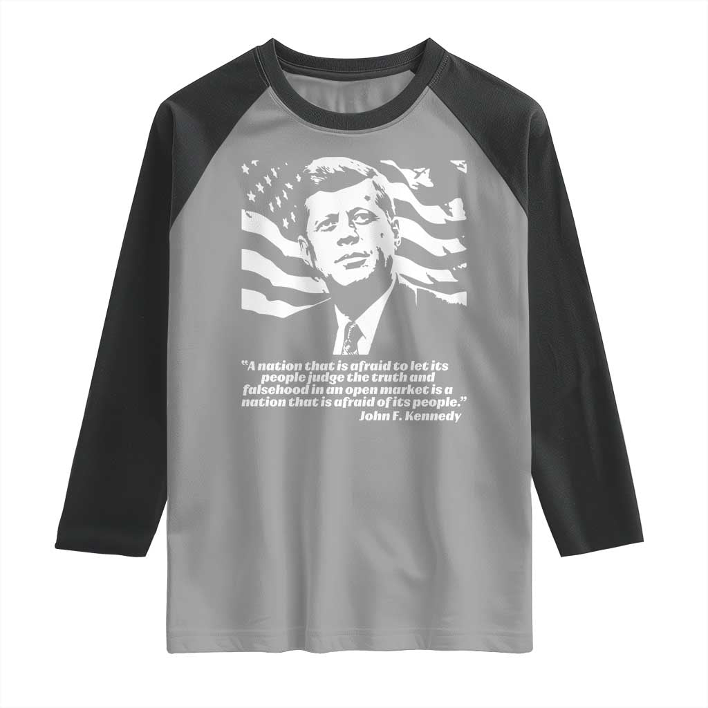 Theodore Roosevelt Quote Raglan Shirt Patriotic American Flag Presidents Day TS14 Sport Gray Black Print Your Wear