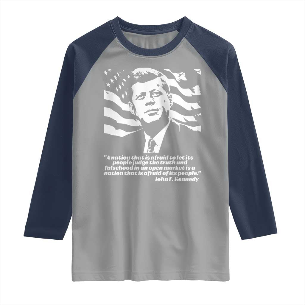 Theodore Roosevelt Quote Raglan Shirt Patriotic American Flag Presidents Day TS14 Sport Gray Navy Print Your Wear
