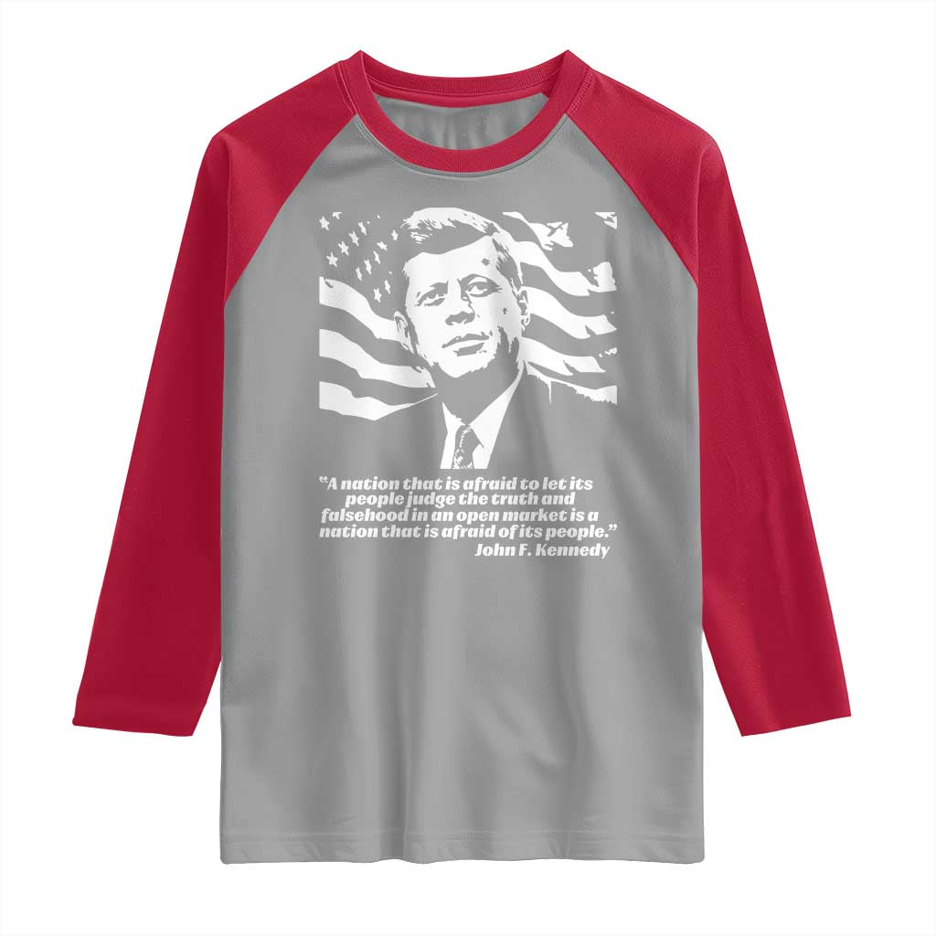 Theodore Roosevelt Quote Raglan Shirt Patriotic American Flag Presidents Day TS14 Sport Gray Red Print Your Wear