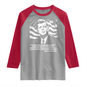 Theodore Roosevelt Quote Raglan Shirt Patriotic American Flag Presidents Day TS14 Sport Gray Red Print Your Wear