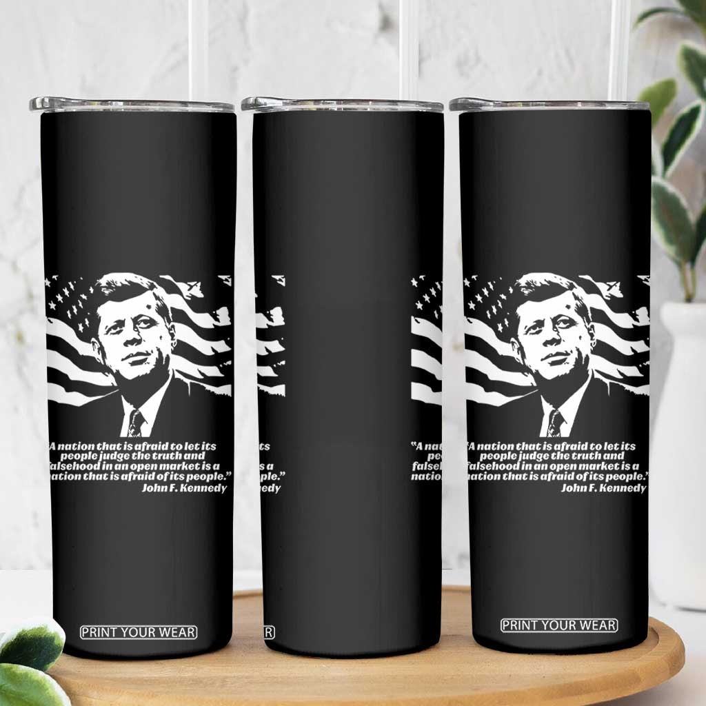 Theodore Roosevelt Quote Skinny Tumbler Patriotic American Flag Presidents Day TS14 Print Your Wear