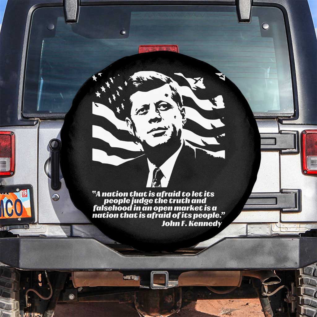 Theodore Roosevelt Quote Spare Tire Cover Patriotic American Flag Presidents Day TS14 No hole Black Print Your Wear